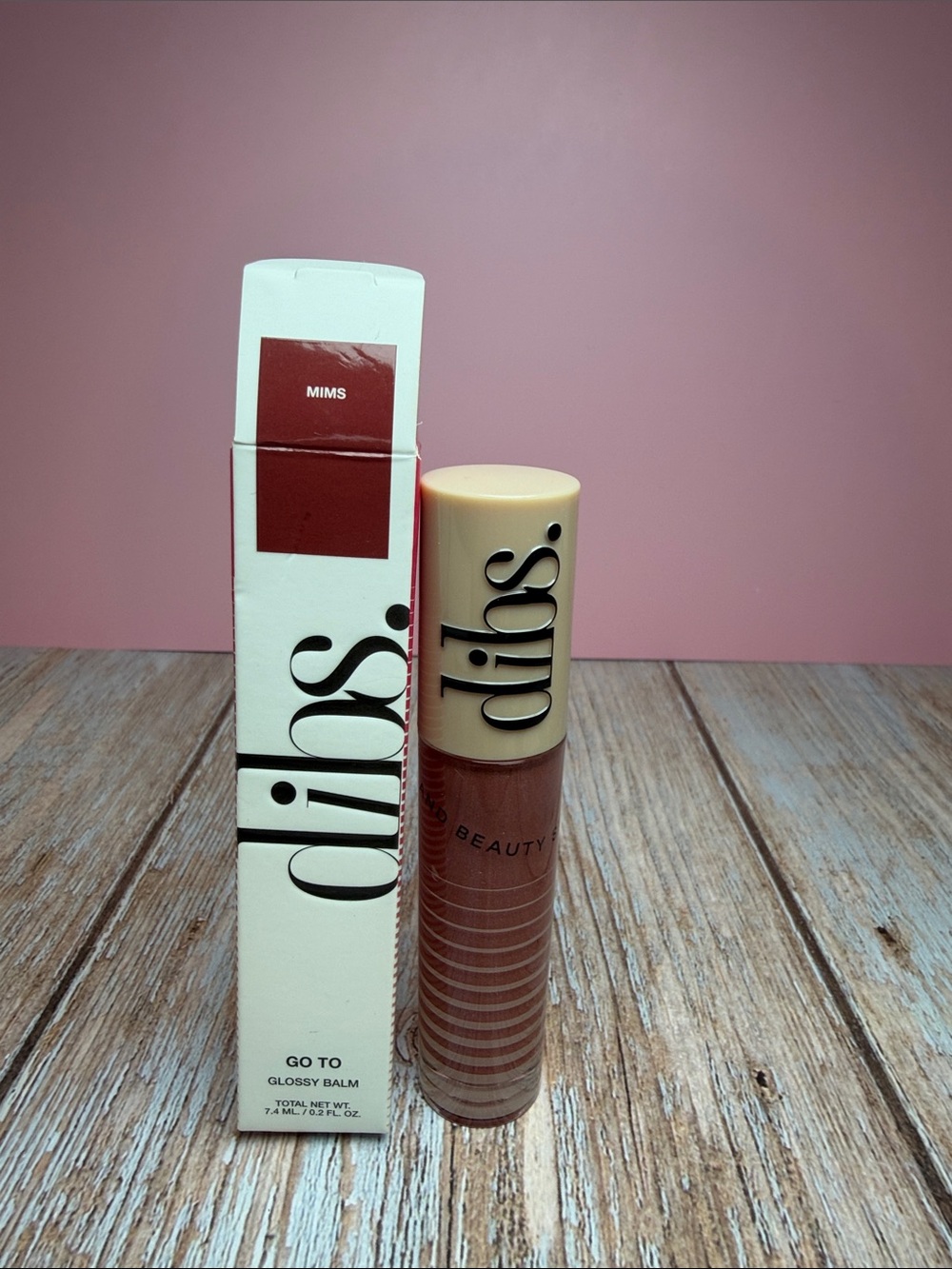 Dibs Go To Glossy Balm in Mims (Warm Mauve)